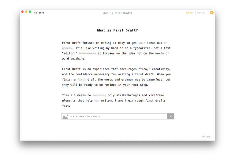 Stop Deleting and Start Writing With First Draft Mac App | Dogtown Media